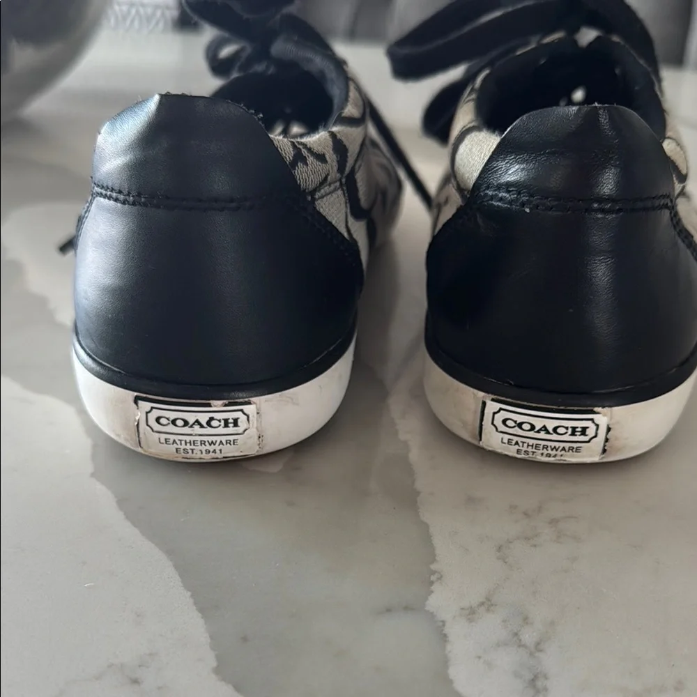 Coach Black and White Women's Sneakers - Picture 3 of 6